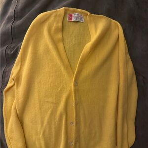 Puritan Yellow Women's V-Neck Cardigan